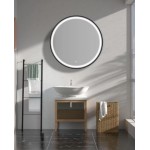 Round Led Mirrors With Black Framed 600*600 Round Led Mirrors With Black Framed 600*600